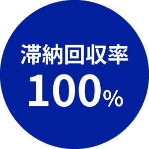 滞納回収率100%