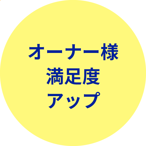 オーナー様満足度アップ